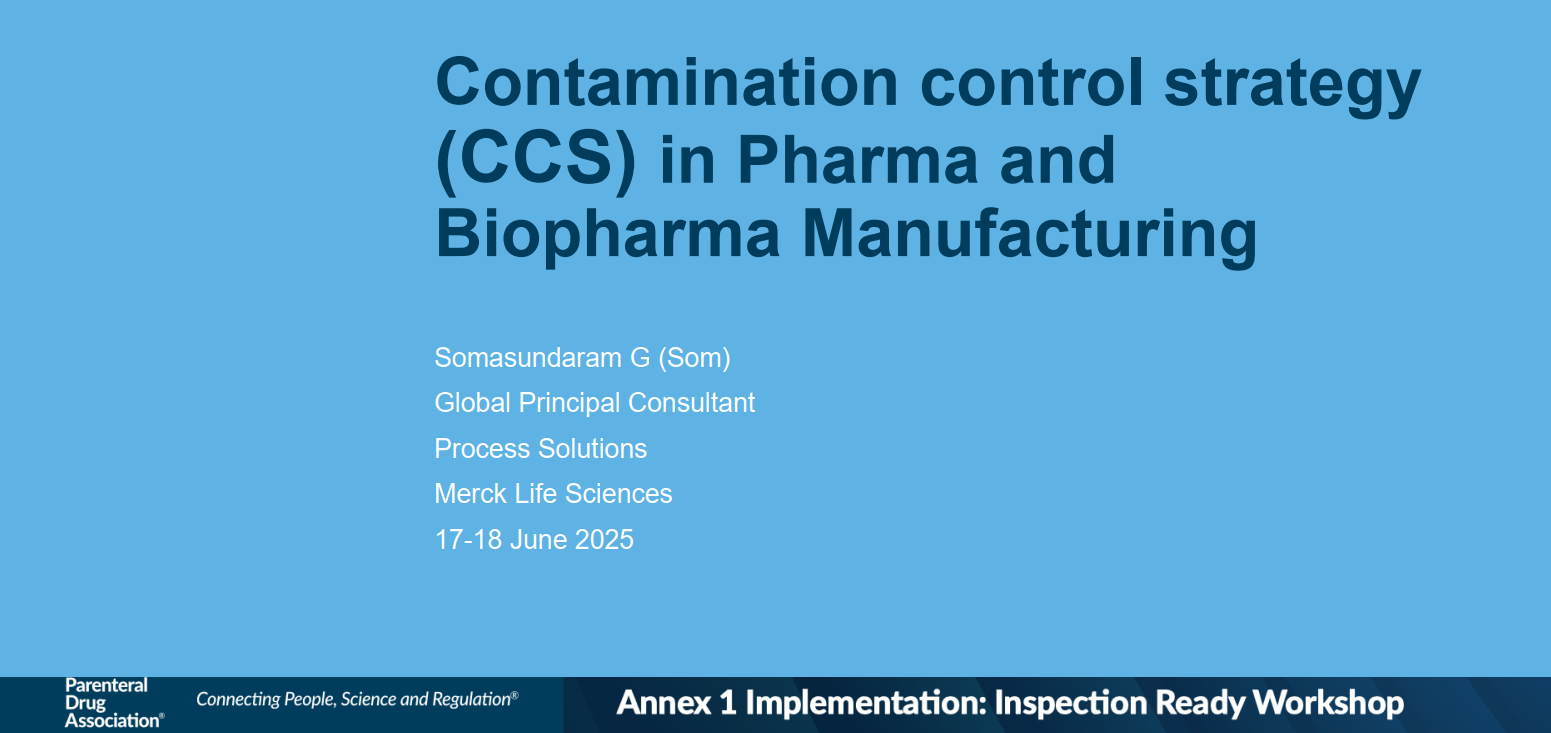 202506-PDA-Contamination control strategy (CCS) in Pharma and Biopharma Manufacturing制药和生物制药制造中的污染控制策略-附下载-药研库