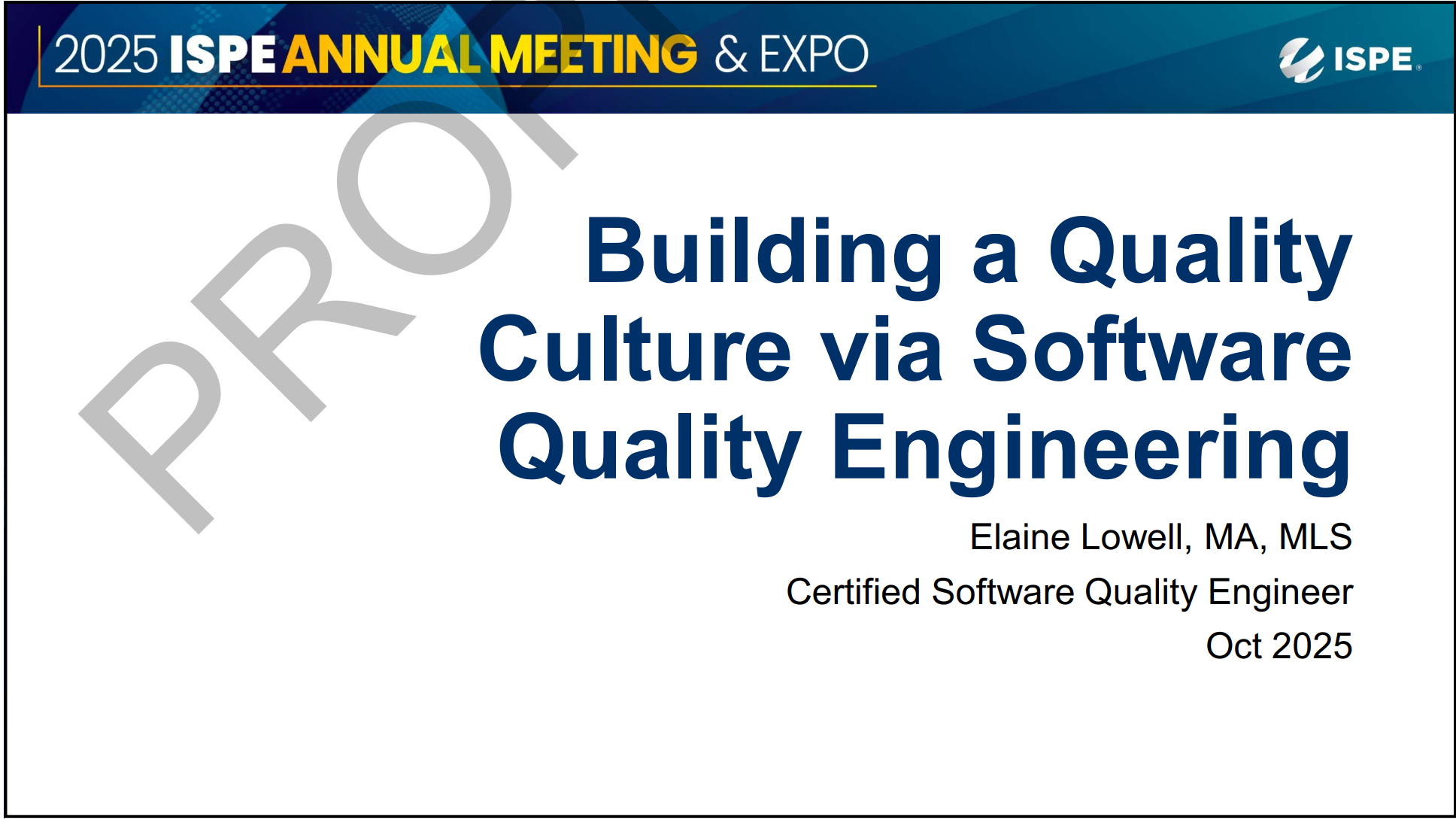 ISPE-Building a Quality Culture via Software Quality Engineering软件质量工程（SQE）塑造制药行业质量文化-附下载-药研库