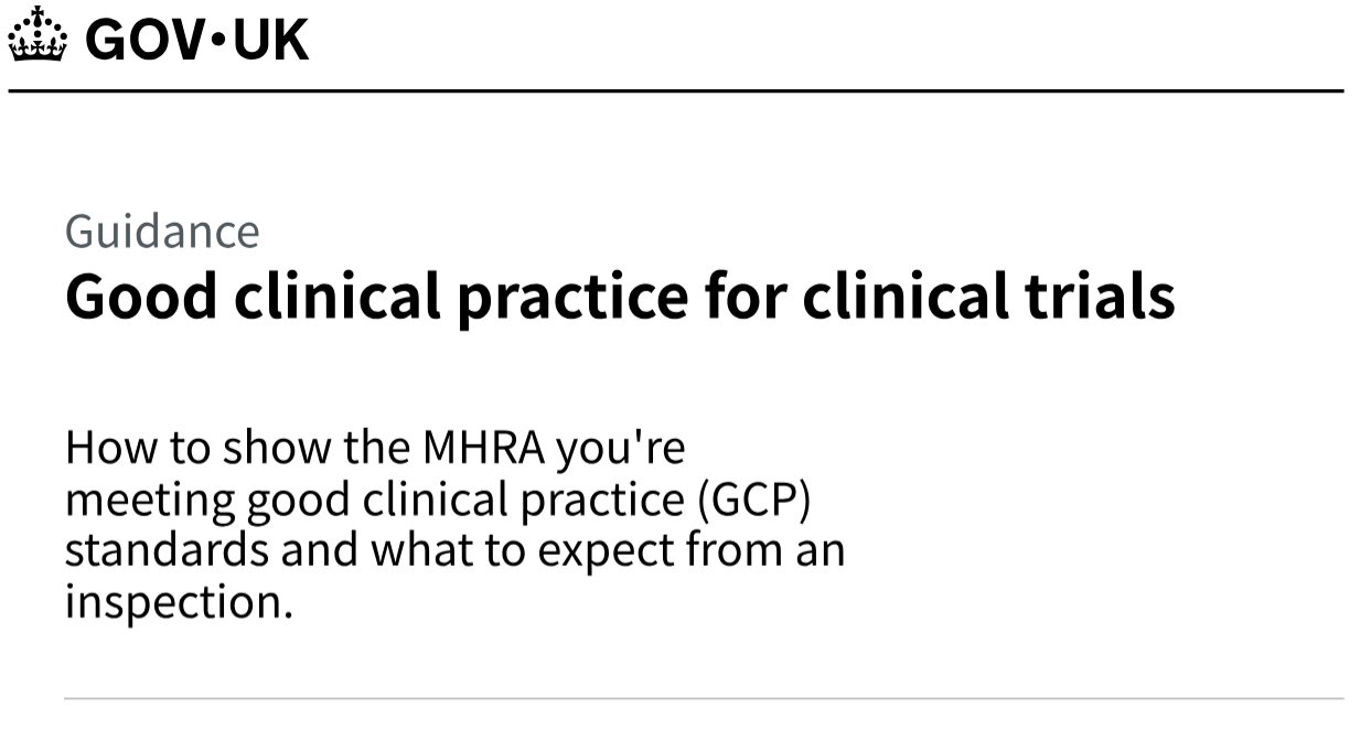 202512-MHRA-Good Clinical practice for clinical trails(2025版 MHRA GCP 指南)-附下载-药研库
