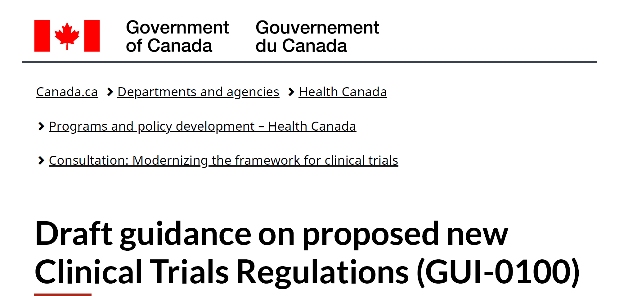 资源分享-202512-加拿大卫生部HC-Draft guidance on proposed new Clinical Trials Regulations(GUI-0100)《新临床试验指南草案（GUI-0100）》-药研库