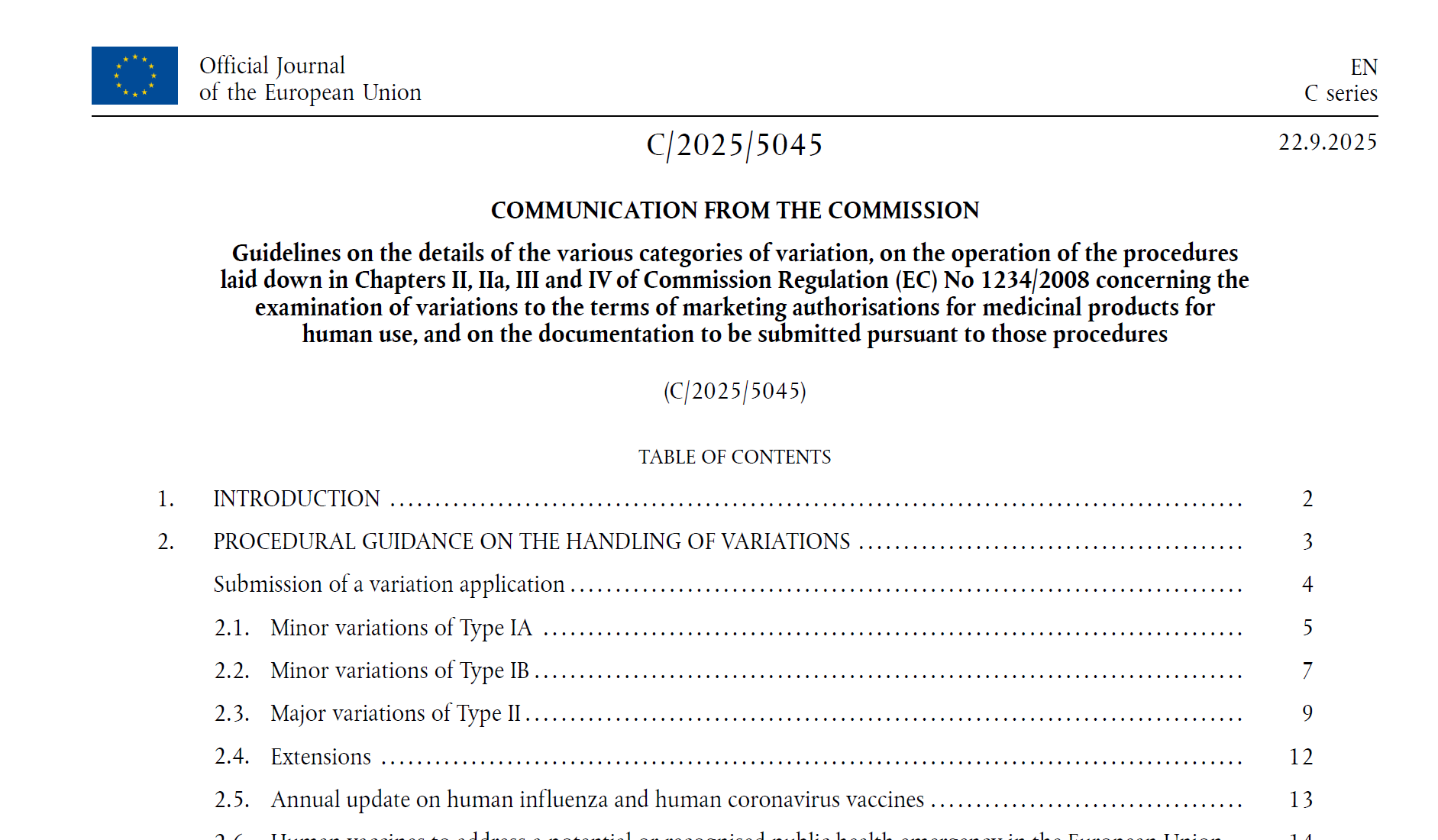 图片[1]-202509-EMA-Guidelines on the details of the various categories of variation欧盟药品上市许可变更新指南（2026生效）-附下载-药研库