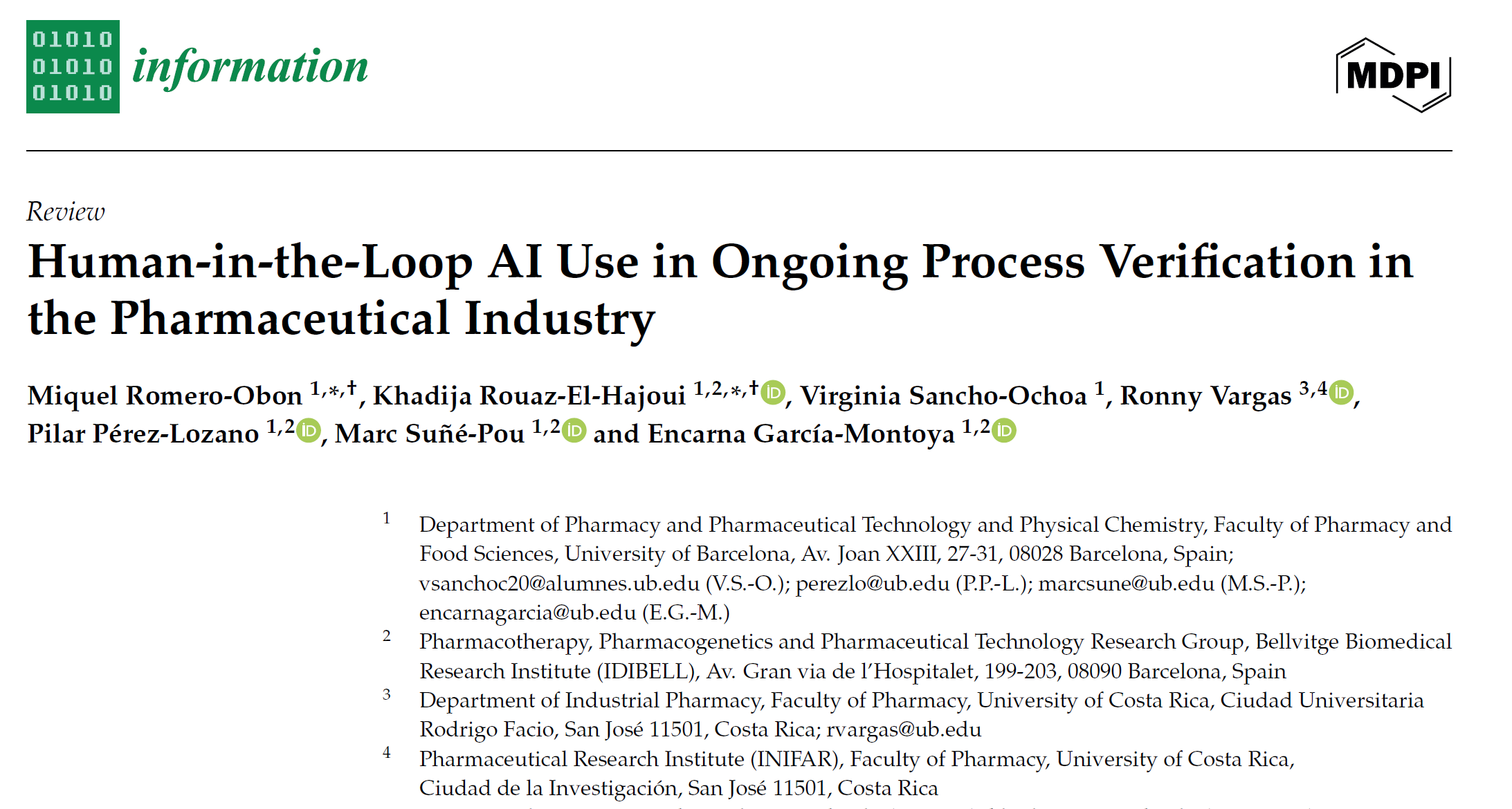 图片[1]-文献学习-Human-in-the-Loop AI Use in Ongoing Process Verification in the Pharmaceutical Industry（AI在制药持续工艺验证中的人机协作）-附下载-药研库